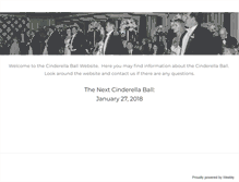 Tablet Screenshot of cinderellaball.com